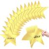 40 Pieces Gold Star Cutouts 11 Inch Double Printed Large Paper Stars Decorations for Wedding Party Classroom Supplies