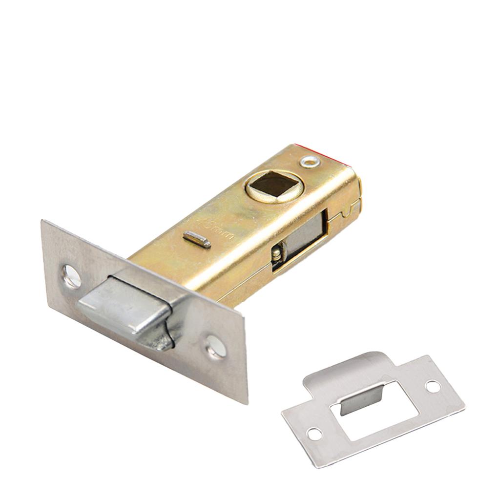 Brass Door Latch Polished Brass Tubular Latch Radius Shaped Tubular Latch Built-in Face Plate Compatible With Backplate