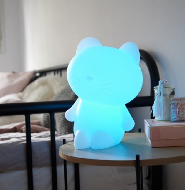 

BIGBEN Luminus LED Night Light with Wireless Bluetooth Speaker – Cat, Bigben Lumin us різнокольоровий