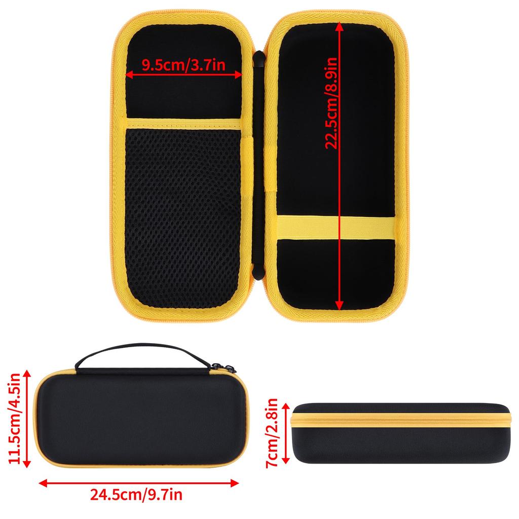 Peyyargo Storage Case Compatible with Fluke 323/324/325/302/303/305 Digital Clamp Meters/Multimeters (Black + Yellow)
