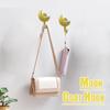 Cute Key Holder For Wall Cloud Moon Key Holder 2X Moon No Trace Adhesive Wall-Mounted Jewelry Organizer Cute For Keys Apartment