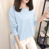 Autumn Korean Cartoon Bottoming Tops - Women's Long-Sleeved T-Shirts In Solid Colors