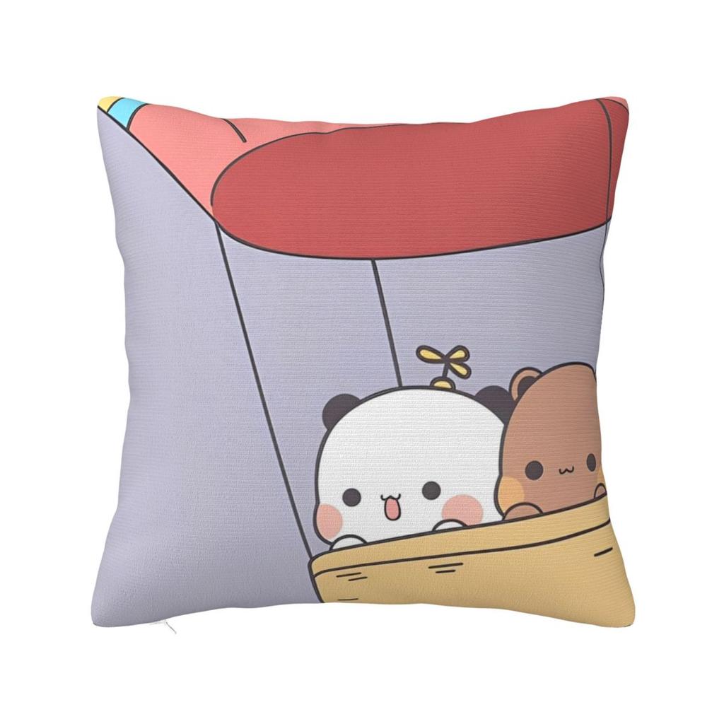 Decorative Pillowcase Bubu Dudu Bear And Panda Merch Chair Pillow Case Cover Square Multiple Sizes
