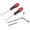 1Set Carbon Steel Impeller Removal Tool Drag Hook Handle Inner Drum Washing Machine Repair Tool Wrench Screwdriver Set