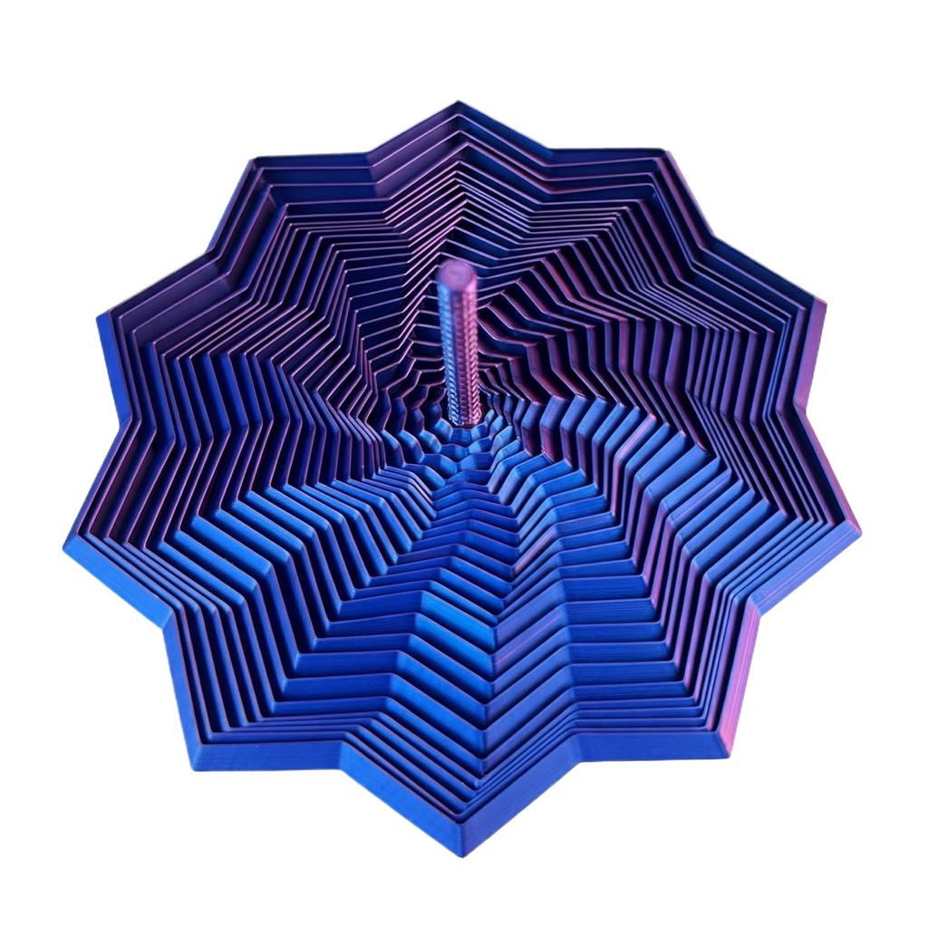 3D Printing Hexagonal Sensory Stress Relief Star, A Stress Relieving Toy And An Educational Toy.