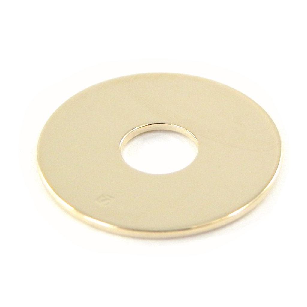 Les Trésors De Lily [H8237] - Pendentif plaqué or 'Ecu' doré - 1-6 cm (A Graver)