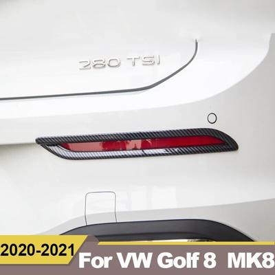 Voor Volkawagen VW Golf 8 MK8   2022 ABS Auto Achter Mistlamp Cover Sierlijst Achter Mistlicht Lamp Frame Sticker Accessoires