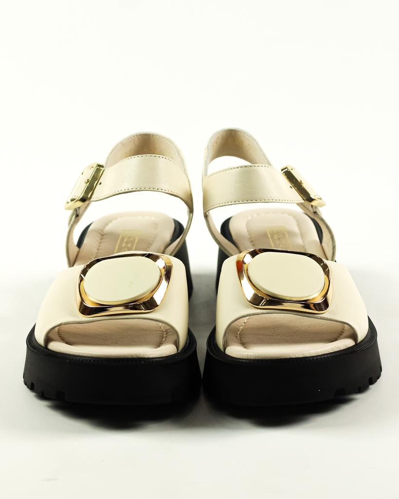 Platform sandalet Phony 127950 36 Sütlü deri