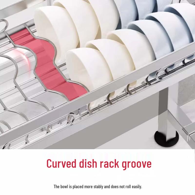 Beifu 85cm Single Layer Stainless Steel Kitchen Sink Rack with Drainer