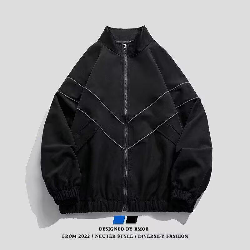 Men's Trendy Harajuku Style Loose Jacket - Spring/Fall 2025 Collection