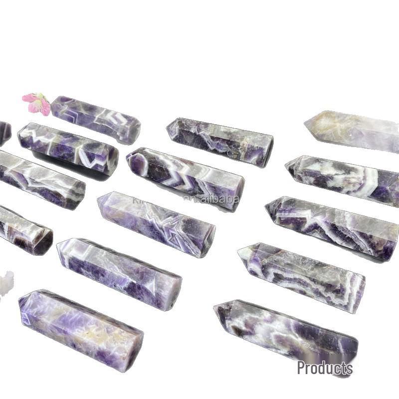 Dreamy Amethyst Hexagonal Pillar Crystal Home Office Decoration Ornament