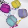 Large Capacity Mesh Storage Bag Breathable Zippered Portable Organizer for Travel Cosmetics Gym Small Items