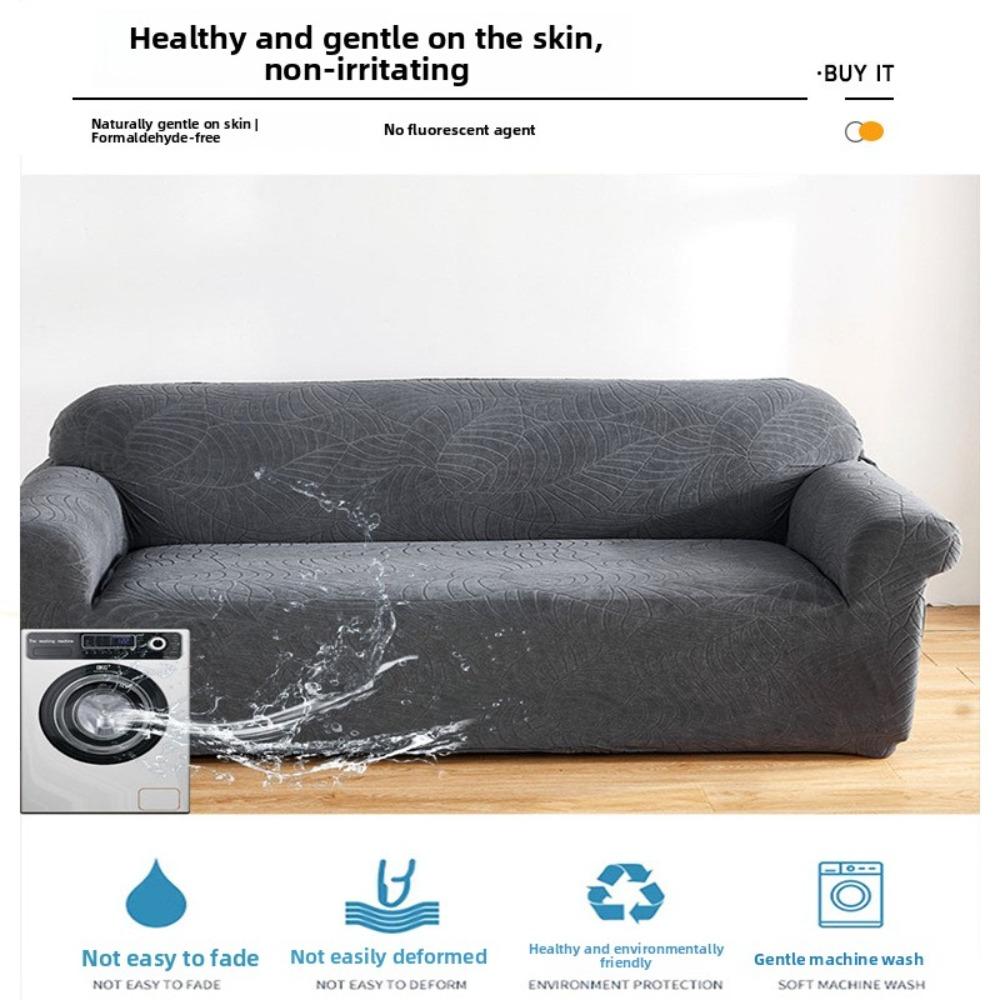 Premium Thickened Embossed Sofa Cover Elastic Stretch Couch Slipcover for Single Double 3 4 Seater Sofa