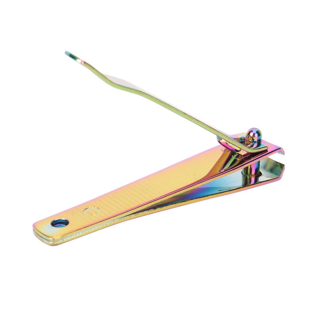 Plated Nail Clipper Carbon Steel Gradient Color Fashionable Nail Trimmer Cutter Manicure Tool