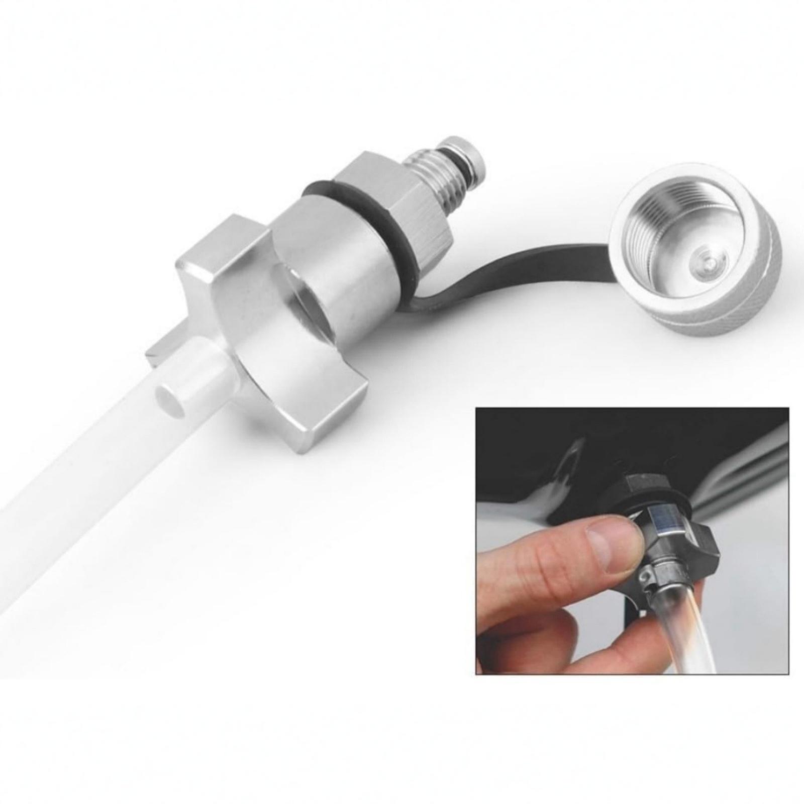 

ABHX-Автомобиль Алюминиевый сплав Масло Быстрый Подходящий Быстрый Масло Для M12x1.5 С Деталями Шланга One Size