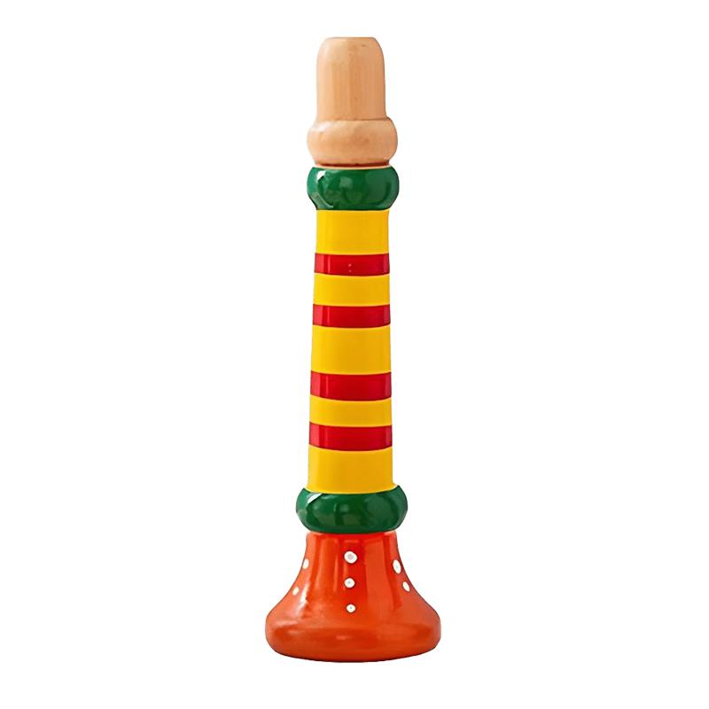 1PC Wooden Trumpet Horn 5 Colors Available Small Whistle Horns Musical Instruments Suitable for Beginners Party Noise Makers ZYF
