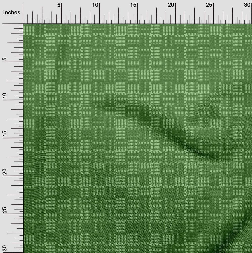 oneOone Cotton Flex Green Fabric Geometric Sewing Fabric By The Yard Printed Diy Clothing Sewing Supplies 40 Inch