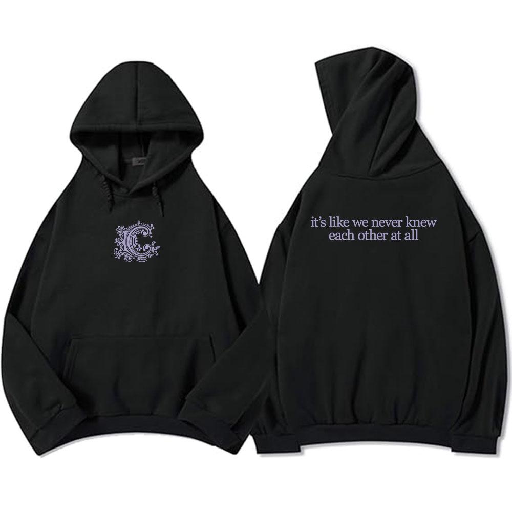 Lyric Hoodies Long Sleeve Sweatshirt Casual Grunge Men Women Pullovers Band Graphic Printing Sudaderas