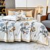 Edredón de Hielo de Seda de Verano Ropa de Cama Ligera de Satén Lavado Manta de Aire Acondicionado Tamaño Individual Queen