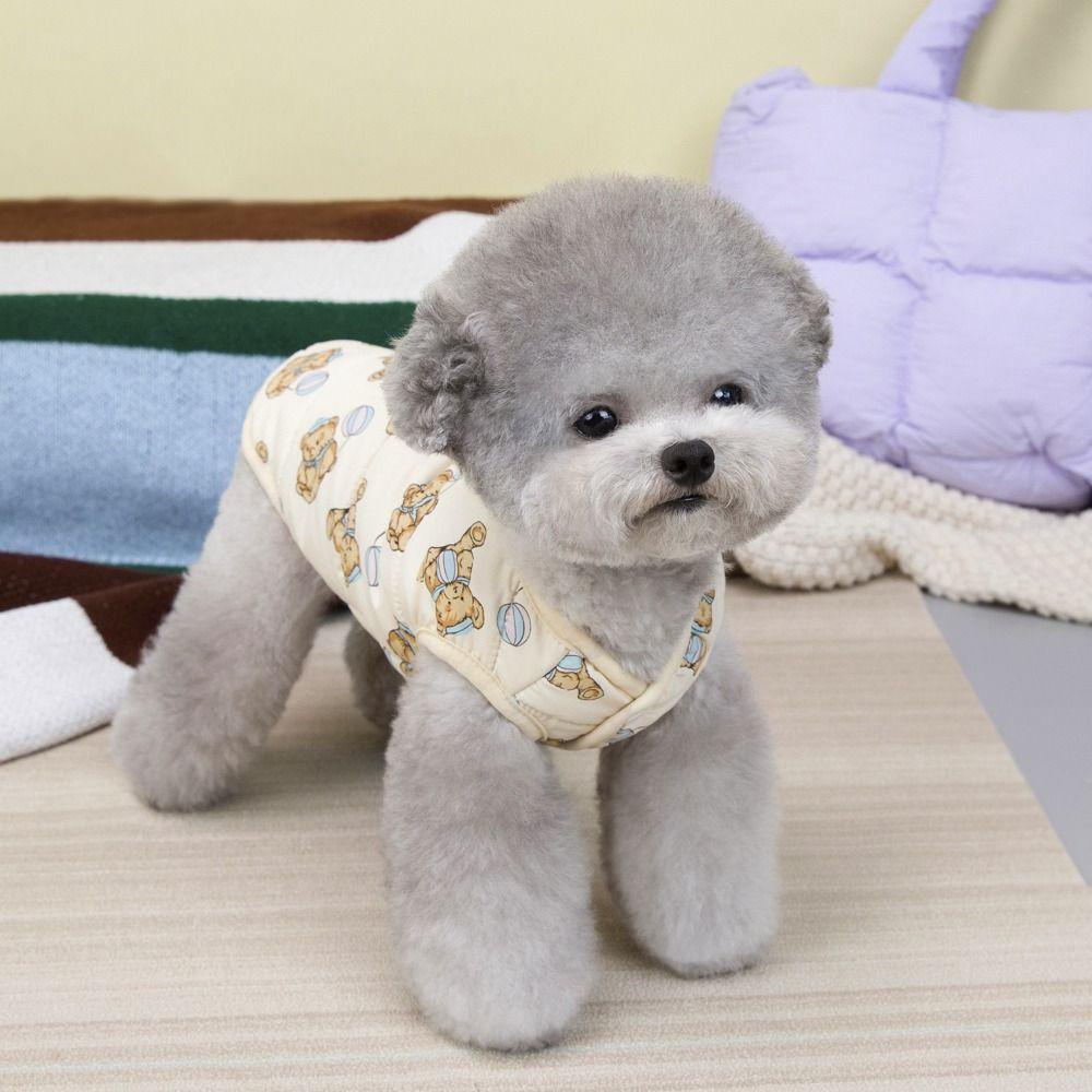 Cute Bear Pet Dog Clothes Cat Clothes Teddy Bear Coat Fashion Puppy Clothes Vest  Pet Supplies