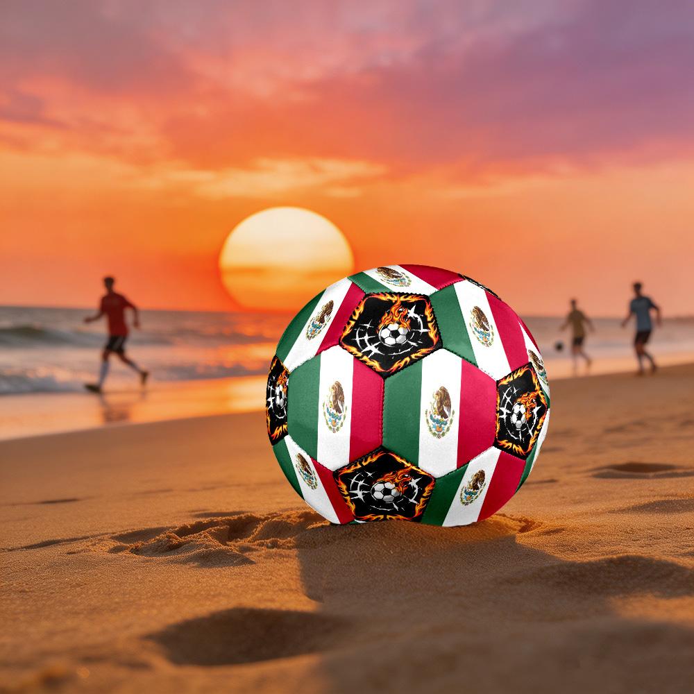 1pc Mexican Sports Theme Size 5 Soccer Ball Professional Match Training Football Indoor &Outdoor Sports Ball Lightweight Durable c6617