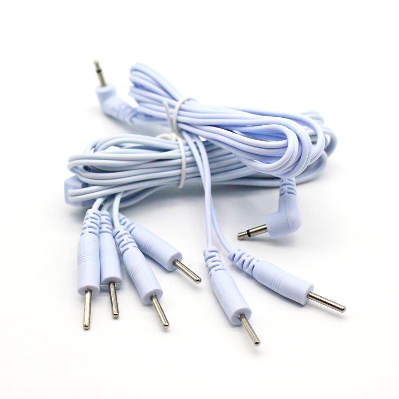Universal Massager Lead Wires: DC2.5/3.5 One-to-Two/Four Pin Physical Therapy Electrodes