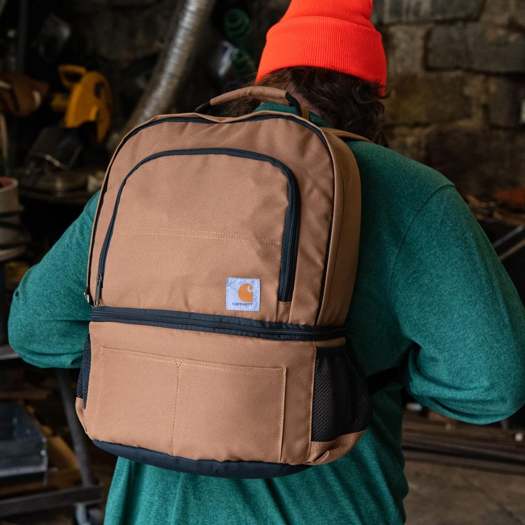 Carhartt Gear B0000545 Isolierter Kühlrucksack Einheitsgröße für die meisten Personen Carhartt Braun 24 Dosen Zwei Fächer - -