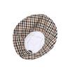 DakS Women S Beige Check contraSt Linen Floppy Hat Dche6e121i2