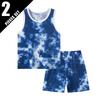 2 Pcs Summer Children's Camouflage Dinosaur Suit Boy Casual Fashion Handsome Vest Girl Comfortable Joker Shorts T-shirt Clothing
