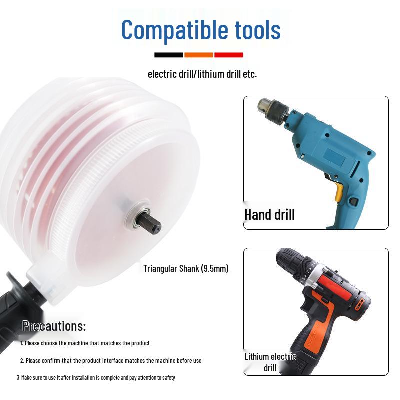 Ceiling Dust Cover Multi-Function Drill Bit for Woodworking & Gypsum Board
