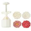 Multifunktionales Dessertformen-Set Dessert-Presswerkzeug Rosenförmiges Dessertformwerkzeug Mungobohnenkuchenformen zum Backen