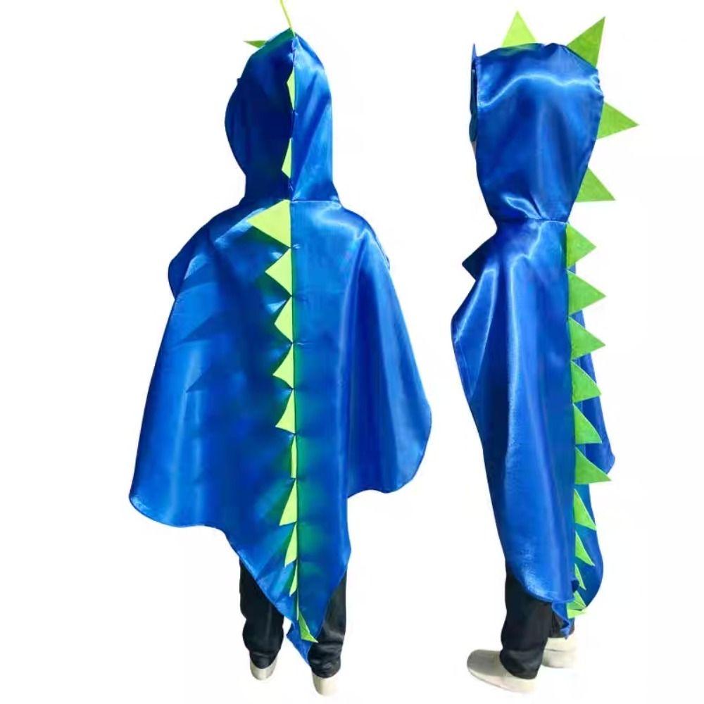 Mask Halloween Kids Costume Hooded Cape Dinosaur Costume Cute Dragon Cloak  Outdoor