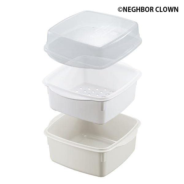 NEIGHBOR CLOWN Microwave Cooker for Warm Vegetables and Steamed Dishes Warm Vegetables and Steamed Dishes in the Microwave Made in Includes RC Sticker