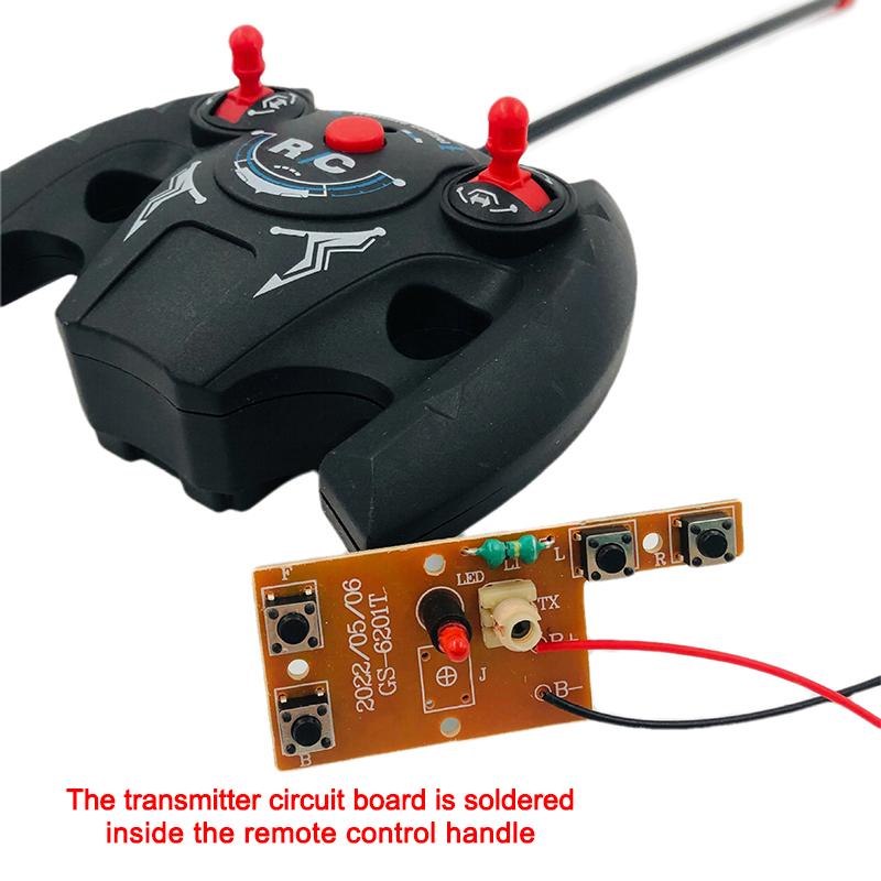 857  27MHz Circuit 4CH RC Remote ControlPCB Transmitter and Receiver Board with Antenna Radio System Car Accessories'
