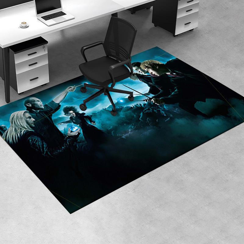 

Harry Potter and the Deathly Hallows Part 2 Movie Poster Print Office Mat Home Decor Office Desk Chair Rugs Chair Carpet for office Chair Ma 60cm by 90cm