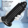 Black Pointed 8cm Threaded Giant Penis Anal Plug Fisting Supplies Anal Plug Adult Supplies