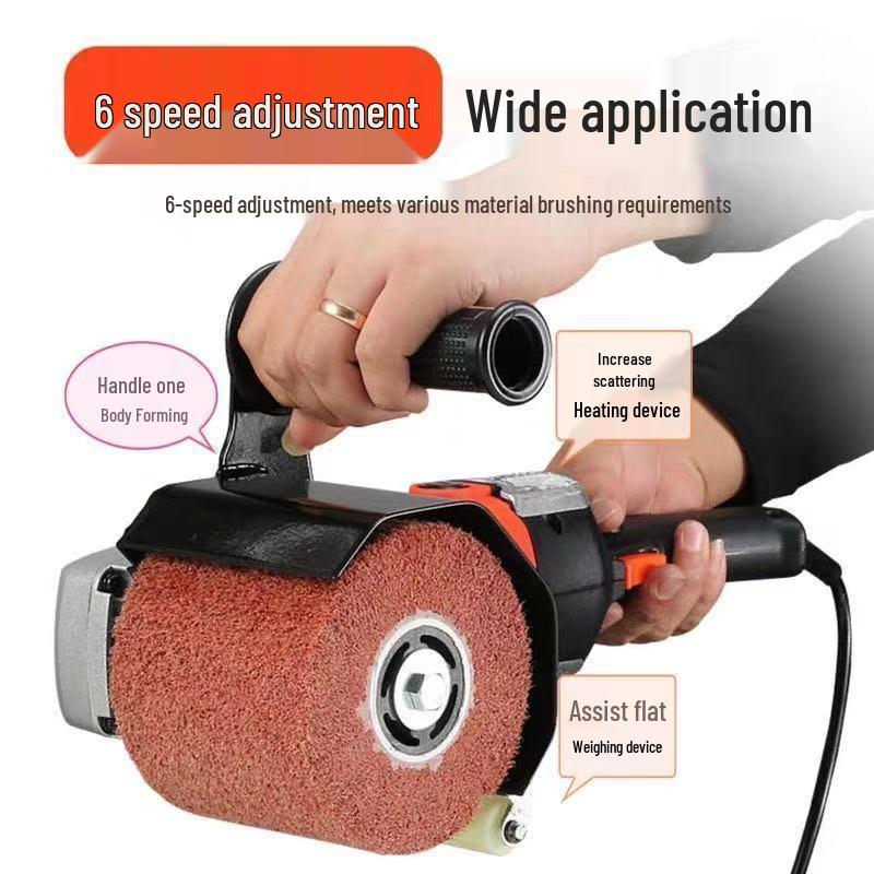Hot Selling Stainless Steel Handheld Electric Polisher: Rust Remover & Mirror Surface Metal/Wood Wire Drawing Machine