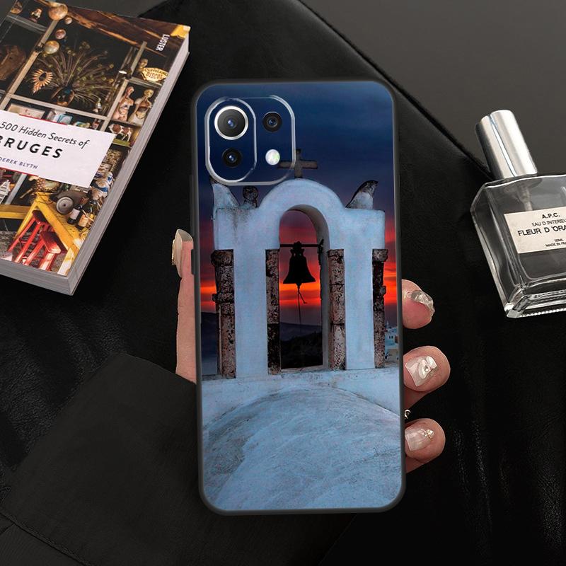 Oia Santorini Greece Case For Xiaomi 13 14 15 Ultra 11T 12T 13T 14T Pro POCO X7 Pro X3 X5 X6 F5 F6 M6 Pro Cover