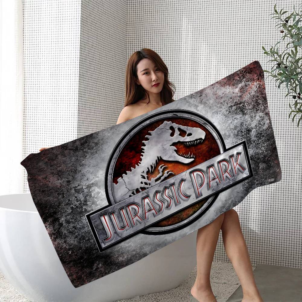 Dinosaur Cartoon Jurassic Park Microfiber Printed Beach Towel Mountain Climbing Yoga Beach Swimming Running Absorbent Soft Towel