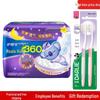Silky Clean Toothbrush & Whisper Ultra Thin Sanitary Napkins Bundle