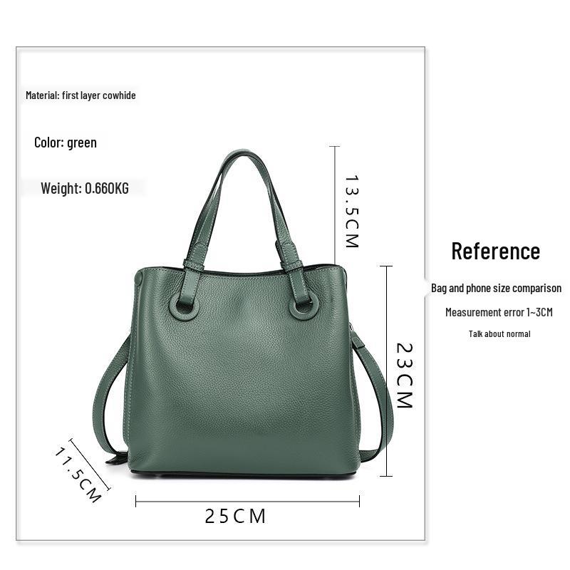 Qian Dian Women's 2025 Trendy Bucket Bag: Soft Leather, Large Capacity, Fashionable Crossbody & Shoulder Bag