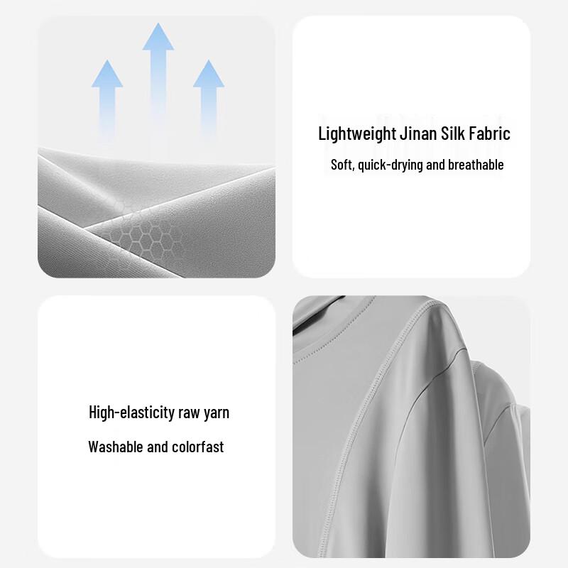 Ousen Women's Hooded Ice Silk Sun Protection Jacket