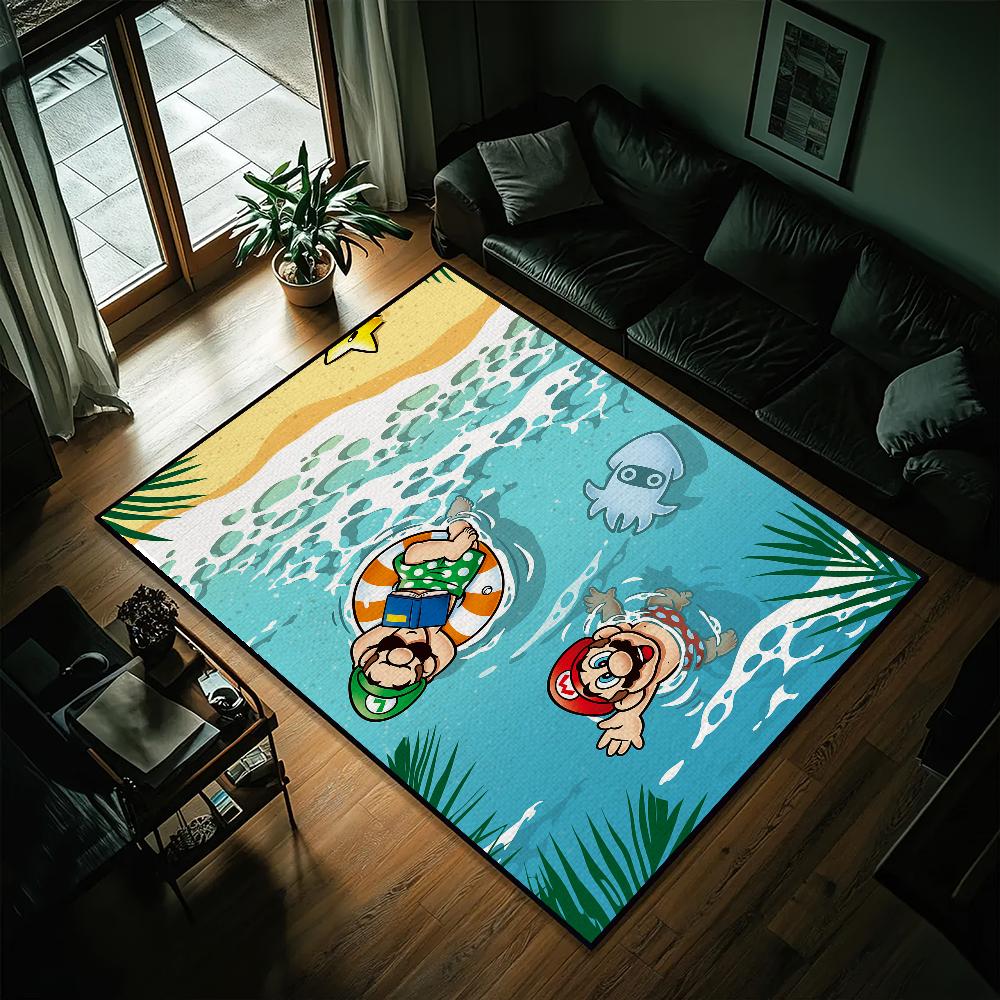 

Cartoon Super Marios Bros Small Carpet Bedside Kitchen Bath Living Home House Bedroom Floor Mat Doormat Rug Decoration SJR40x60CM