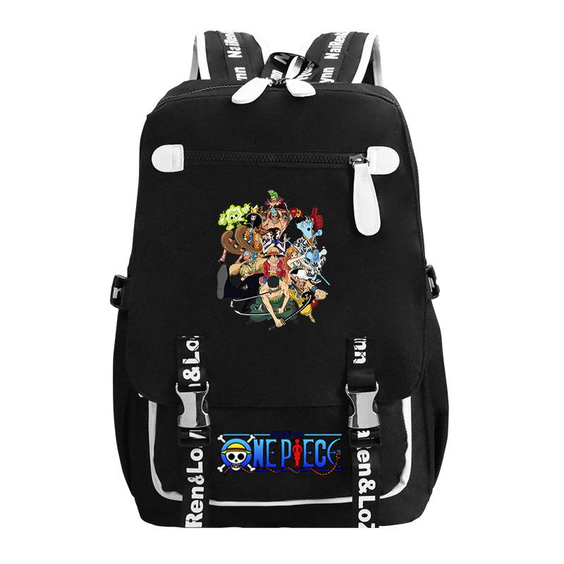 RiMan ONE PIECE Luffiello School Bag Boys ins Trendy Cool Large Capacity College Student Backpack