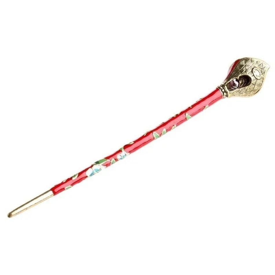 1 Pcs Women Vintage Hair Stick Fashion Metal Rhinestone Handmade Hair Hairpin Pin Accessories Creative Gifts Head Decor
