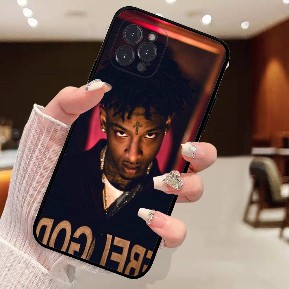 

Rapper 21 Savage For IPhone 17 16 15 14 13 12 11 Pro Max 13 17Air Shockproof Soft Phone Cases Coque iPhone 16pro max