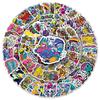 50 Street Graffiti Art Stickers: Cool Waterproof DIY for Phone, Skateboard, or Luggage
