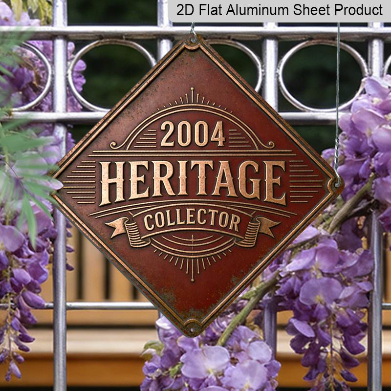 

2D Flat - 1pc Design Featuring The Theme of The Year 2004, This Vintage Metal Sign Makes A Perfect Home Decor Gift for Collectors, Suitable for 20*20cm