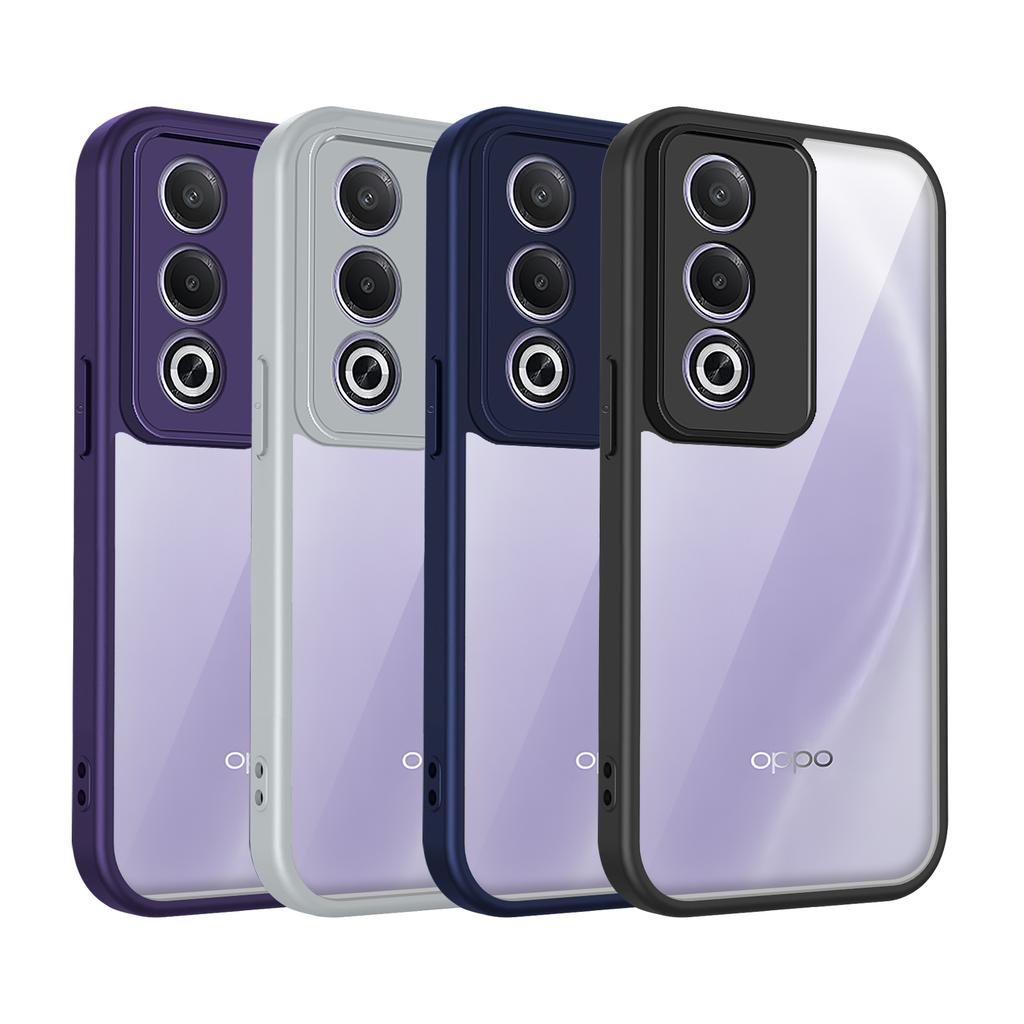 Oppo A3 Pro 5G CPH2639 Case Air Cushion Silicone Bumper Clear Matte Back Cover Hard Phone Case for Oppo A3 Pro A3Pro 5G CPH2665