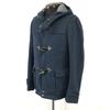 HERREN BIGI Kurzer Dufflecoat Oberbekleidung Größe 4 L-XL Marineblauer Mantel Jacke Pullover(GEBRAUCHT)